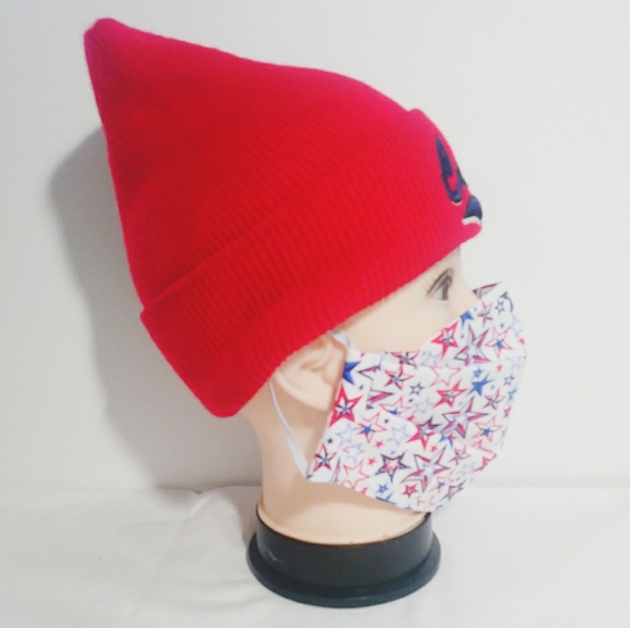 Red & Blue Star Face Mask #2 - Picture 7 of 7